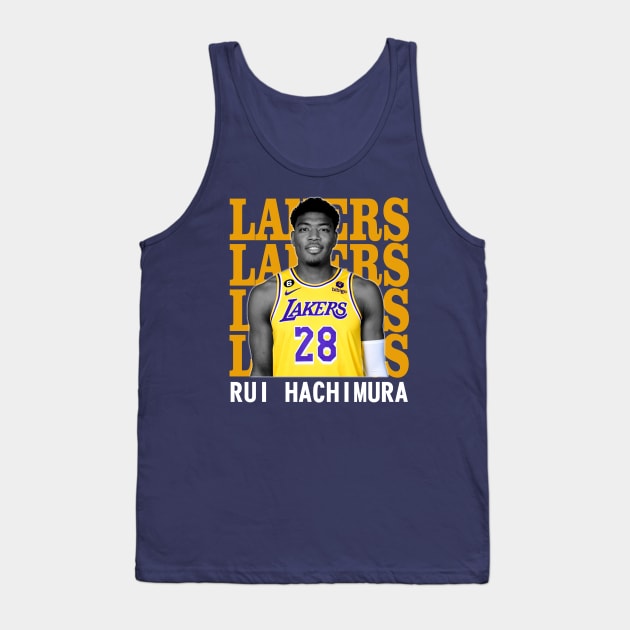 Los Angeles Lakers Rui Hachimura Tank Top by Thejockandnerd